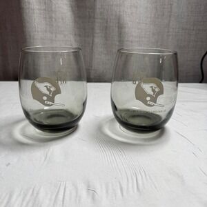 Vintage St Louis Cardinals NFL Football Pint Glass Collector's Item Rare 2 Piece